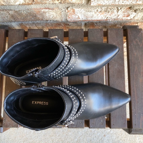 Pointed-Toe Studded Ankle Bootie - Picture 5 of 6